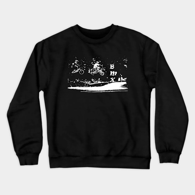 bmx Crewneck Sweatshirt by rickylabellevie